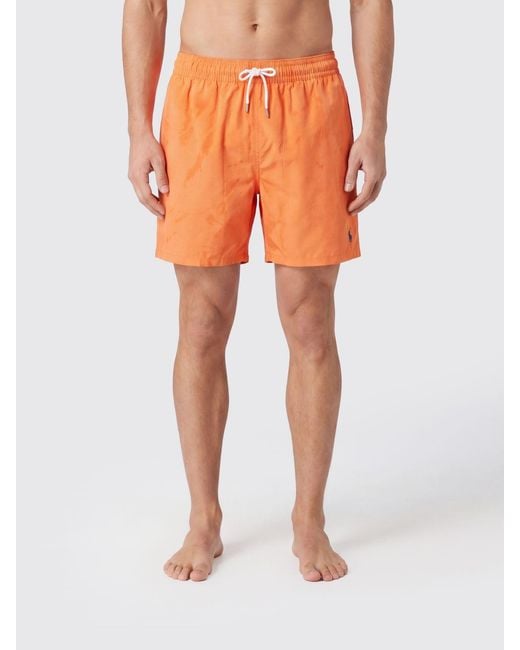 Polo Ralph Lauren Orange Polyamide Swimsuit for men