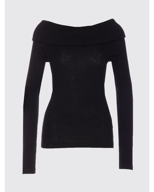 Lisa Yang Black Claudina Cotton Blend Top