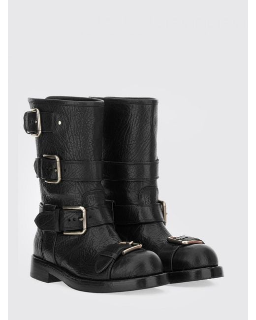 Dolce & Gabbana Black Dolce &Amp Gabbana Flat Shoes