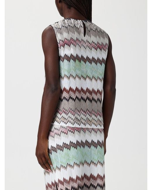 Missoni Multicolor Zigzag Lurex Viscose Top
