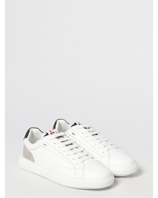 Peuterey White Leather Sneakers for men