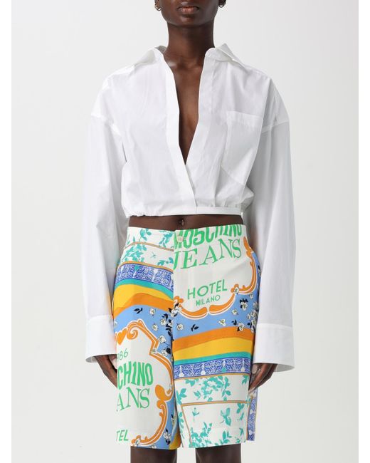 Moschino White Hemdbluse Damen