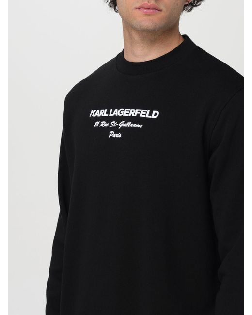 Karl Lagerfeld Black Sweater for men