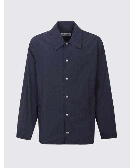 Dries Van Noten Blue Technical Fabric Shirt Jacket With Elasticated Cuffs for men