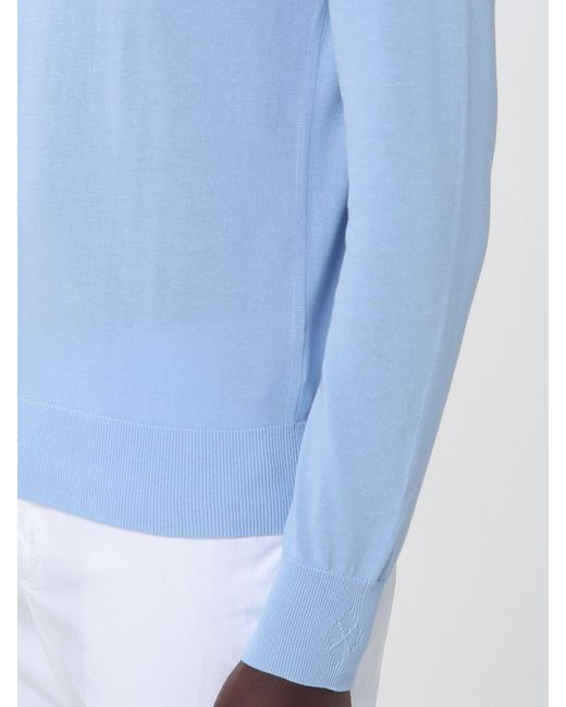Ballantyne Rundhals-Pullover Aus Baumwolle in Blue für Herren