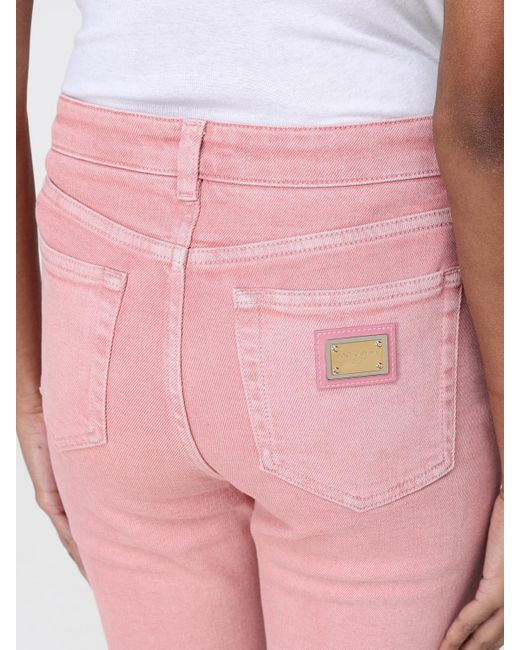 Dolce & Gabbana Pink Skinny Denim Jeans