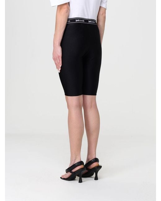 Just Cavalli Black Technical Fabric Shorts