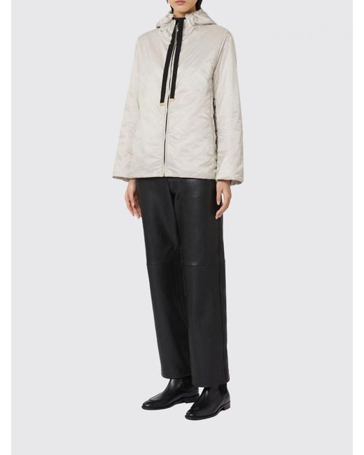 Max Mara Natural Greenh Hooded Nylon Raincoat