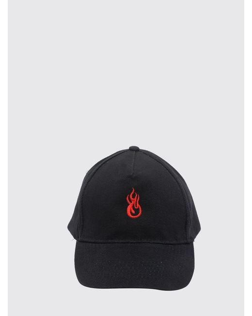 Vision Of Super Blue Cotton Twill Hat With Embroidered Logo for men