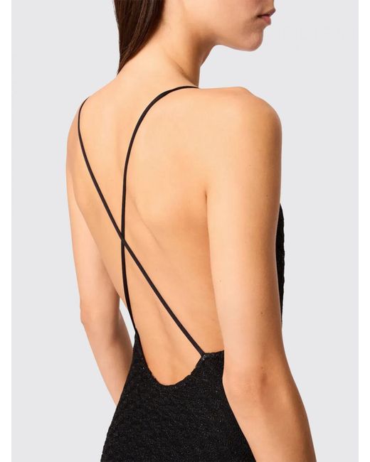 Missoni Black Viscose One-Piece Swimsuit