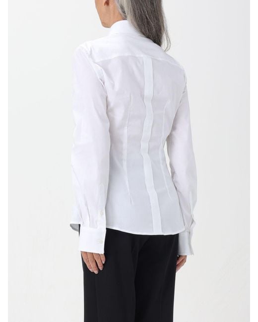Camicia in cotone di Dolce & Gabbana in White