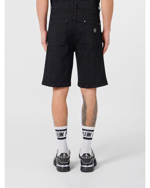 Philipp Plein Black Shorts for men