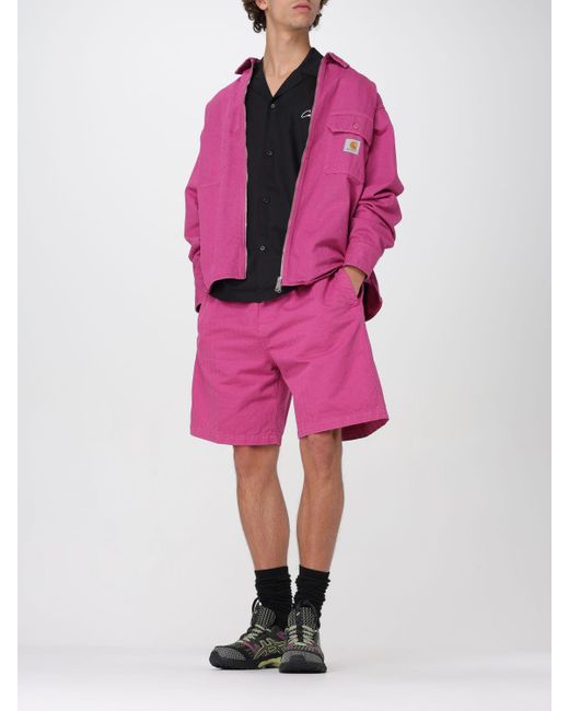 Pantaloncino di Carhartt in Pink da Uomo