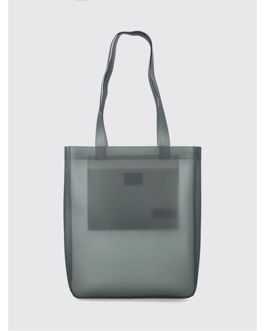 A.P.C. Gray Small Lou Pvc Shoulder Bag for men