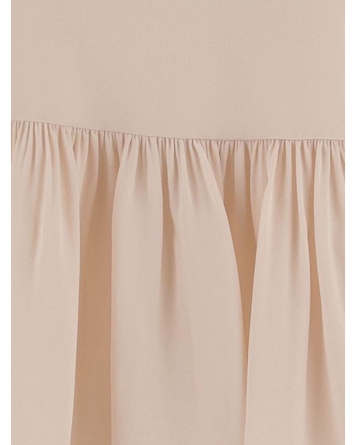 Chloé Natural Chlo&Eacute Silk Top