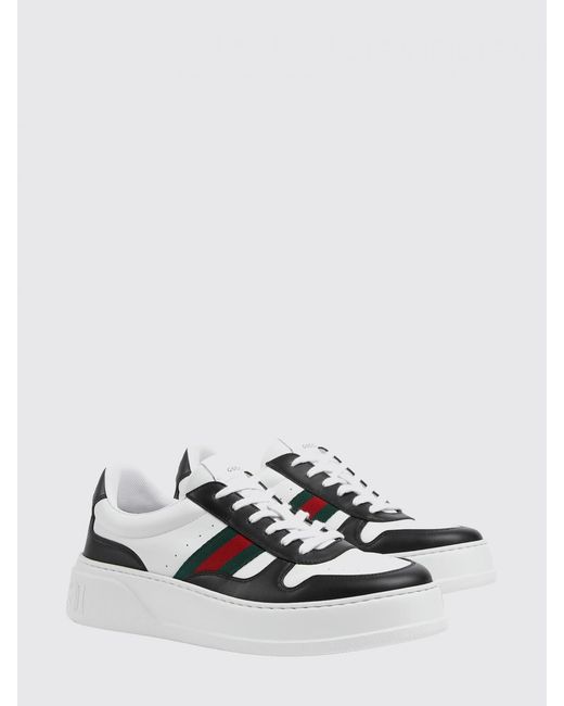 Gucci White Leather Sneakers for men