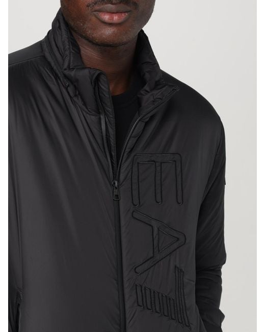 EA7 Black Jacket for men