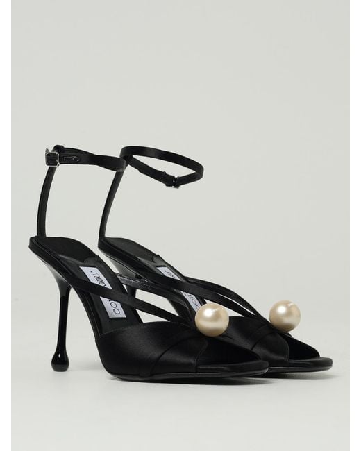 Jimmy Choo Black Flat Sandals