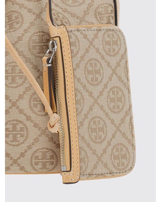 Tory Burch White T Monogram Mini Bucket Bag