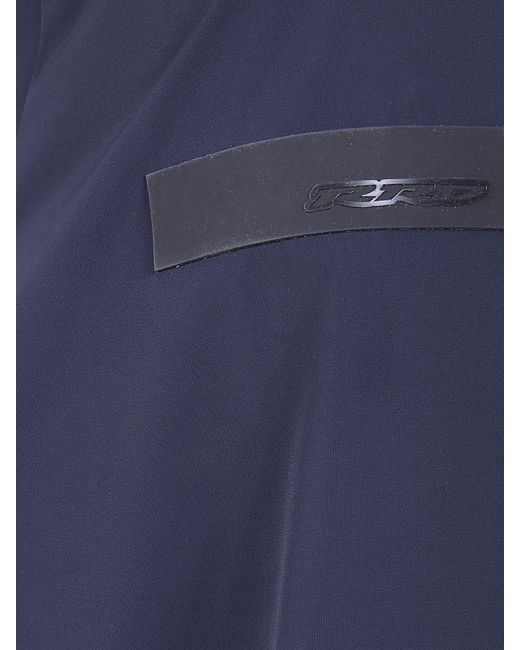 Rrd Blue Crease-Resistant Technical Fabric Montecristo Trench Coat for men