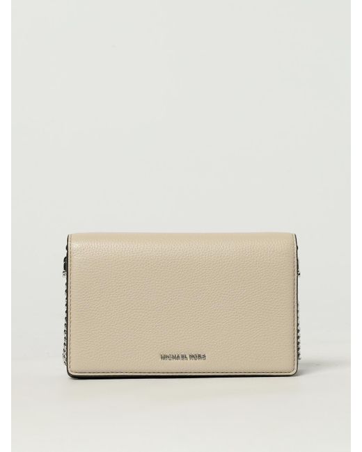 Clutch A Tracolla di Michael Kors in Natural