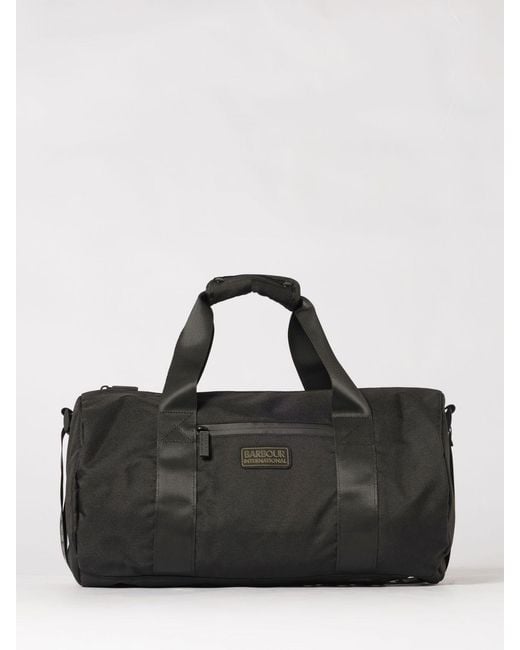 Barbour Black Knockhill Essential Nylon Duffle Bag for men