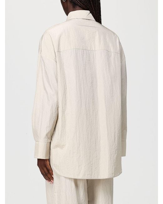 Max Mara Natural Relaxed Technical Canvas Shirt