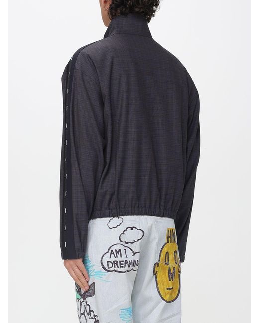 Moschino Couture Blue Virgin Wool And Polyester Jacket for men