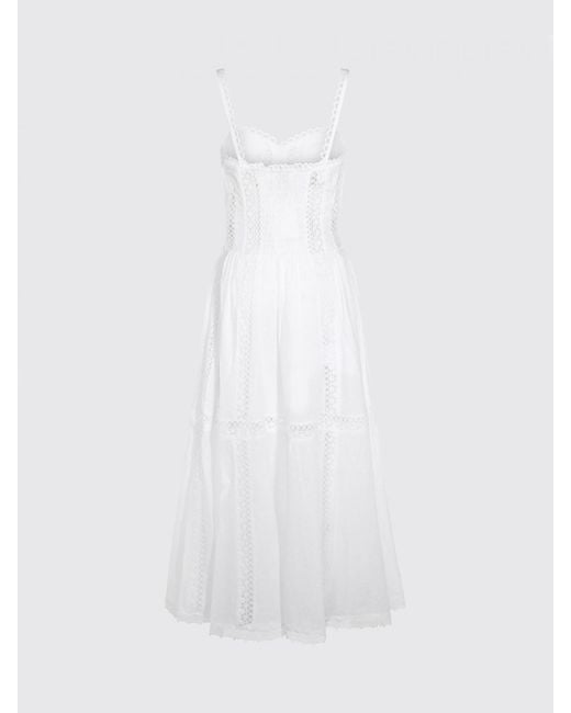 Charo Ruiz White Defelle Midi Dress Ibiza