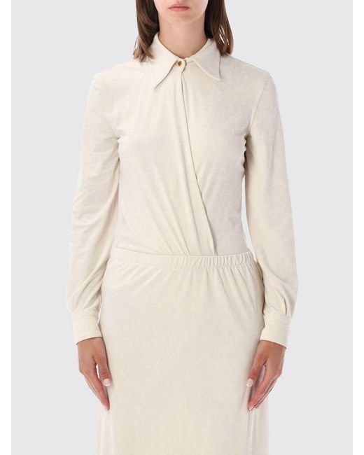 Alberta Ferretti Natural Top