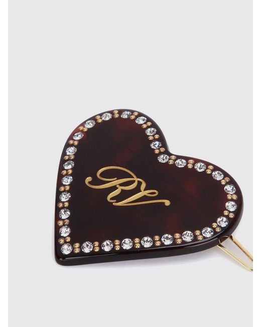 Roger Vivier White Heart Hair Clip