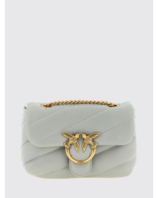 Pinko Gray Baby Love Bag Puff Matelassé Nappa Bag