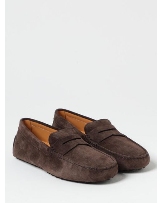 Tod's White Driver Suede Loafer for men