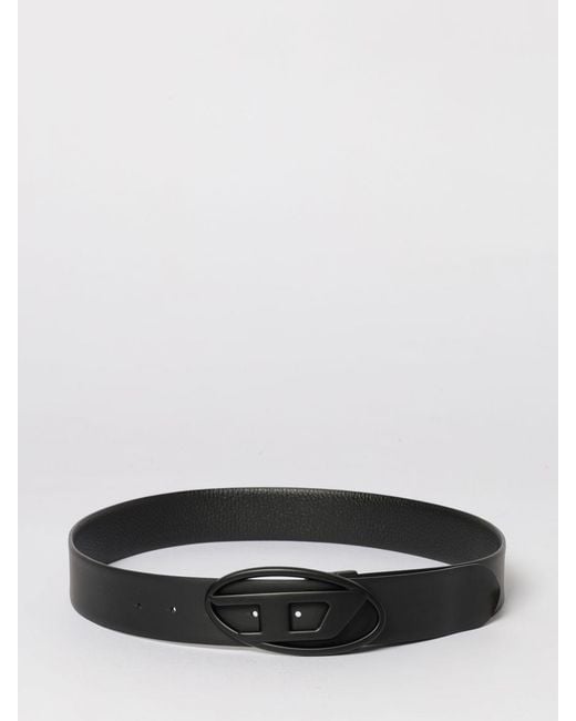 DIESEL White B-1Dr Rev Ii Reversible Leather Belt