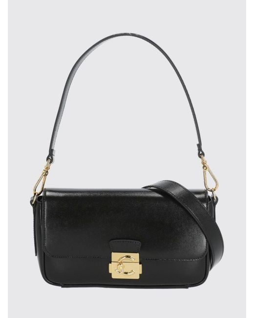 Coccinelle Black C-Me Lock Leather Bag