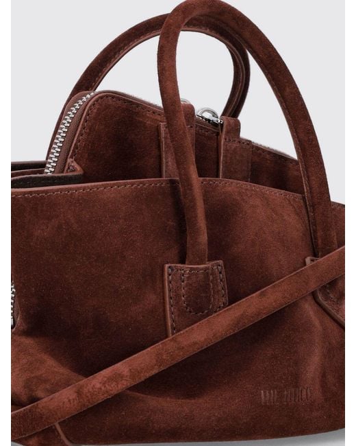 The Attico Brown La Passeggiata Suede Mini Handbag