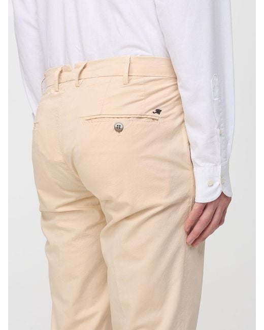 Mason's Natural Cotton Stretch Chino Trousers for men