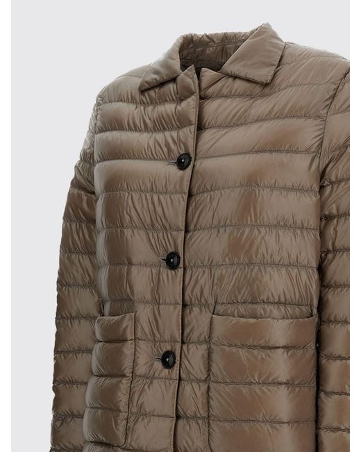 Herno Brown Water-Repellent Quilted Ultralight Nylon Down Blazer