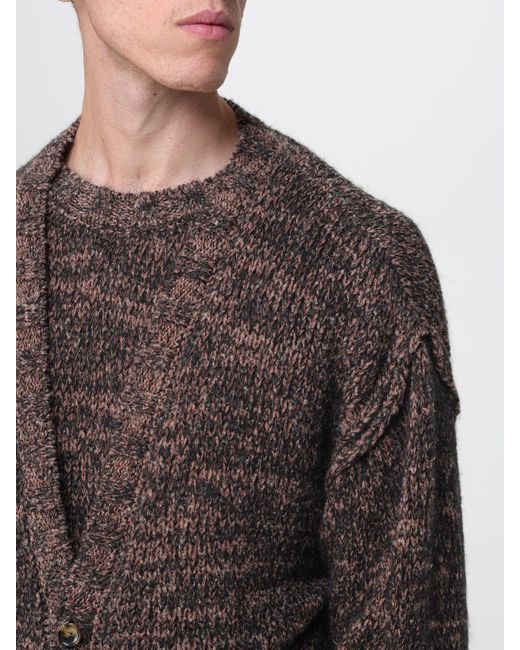 Laneus Gray Cardigan for men