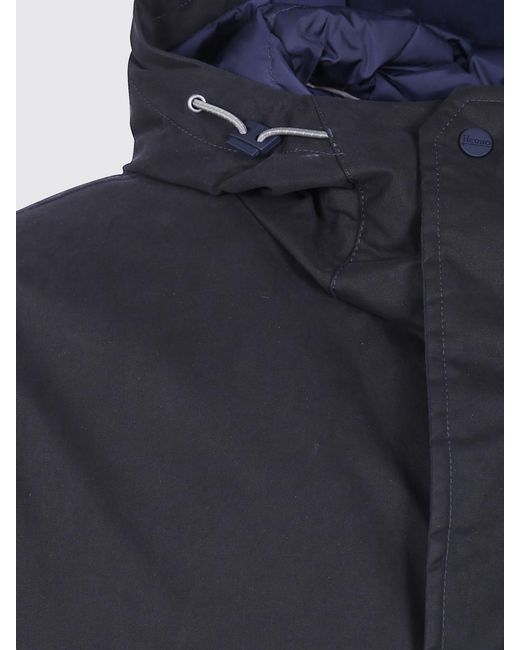 Herno Blue Short Parka for men