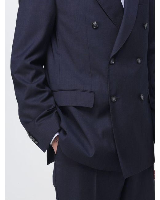 Boss Blue Single Breasted Suit for men