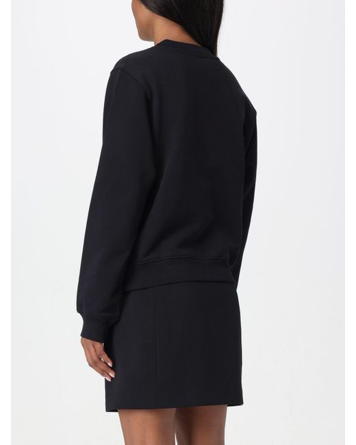 Felpa in cotone con logo di Moschino Couture in Black