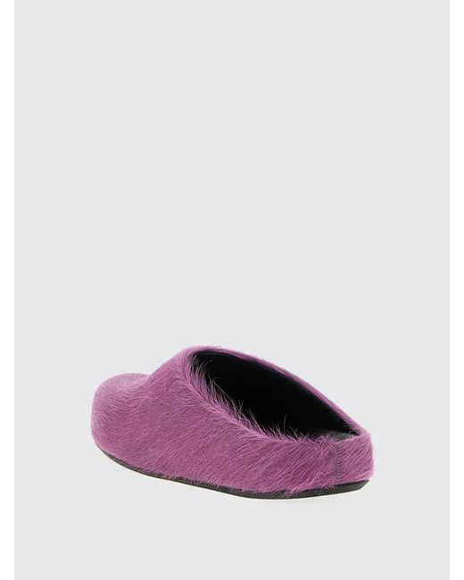 Marni Sabots Aus Pelz in Purple für Herren