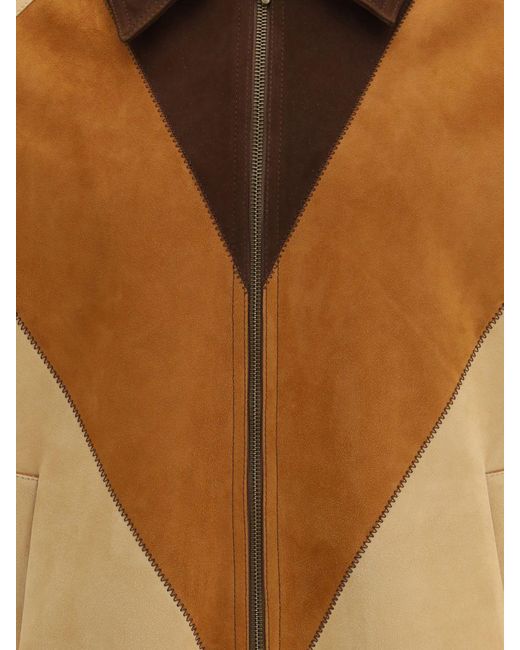 Valentino Blue Suede Overshirt for men