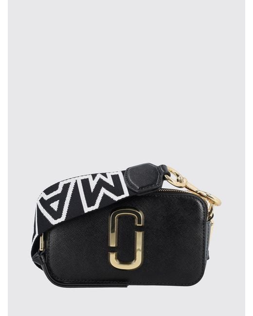Marc Jacobs Black The Snapshot Saffiano Leather Bag