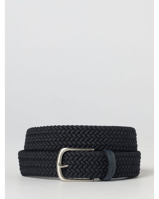 Brooksfield Black Stretch Woven Viscose Belt for men