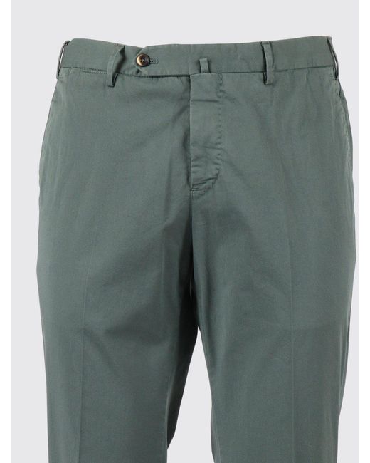PT01 Gray Stretch Cotton Chino Trousers for men