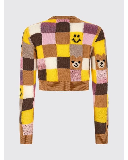 Moschino Couture Blue Teddy Cotton Crop Cardigan