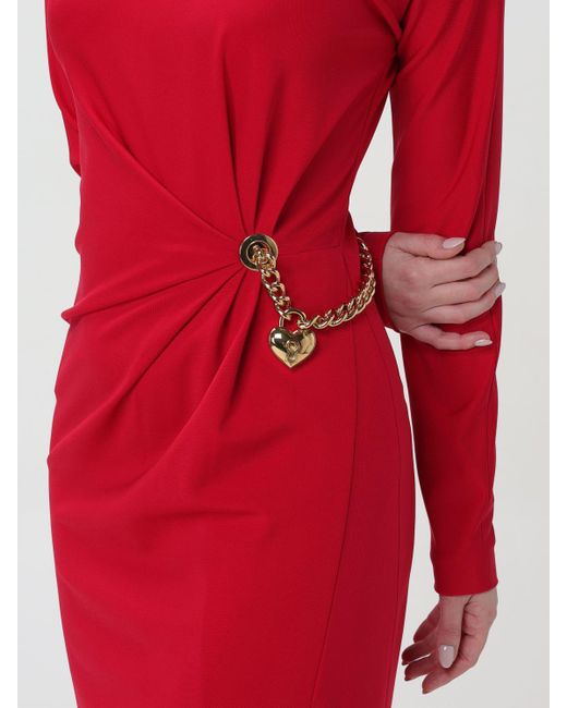 Abito Chain di Moschino Couture in Red
