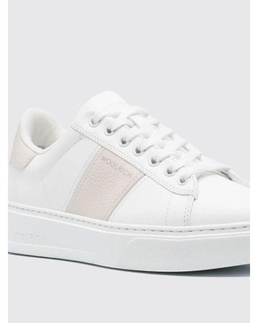Sneakers in pelle di Woolrich in White